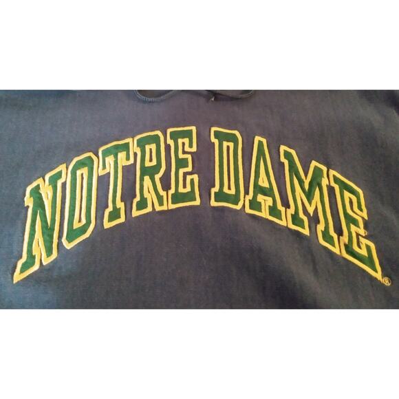 Steve & Barrys Notre Dame Fighting Irish Football Hoodie Sweatshirt Large - Picture 3 of 13